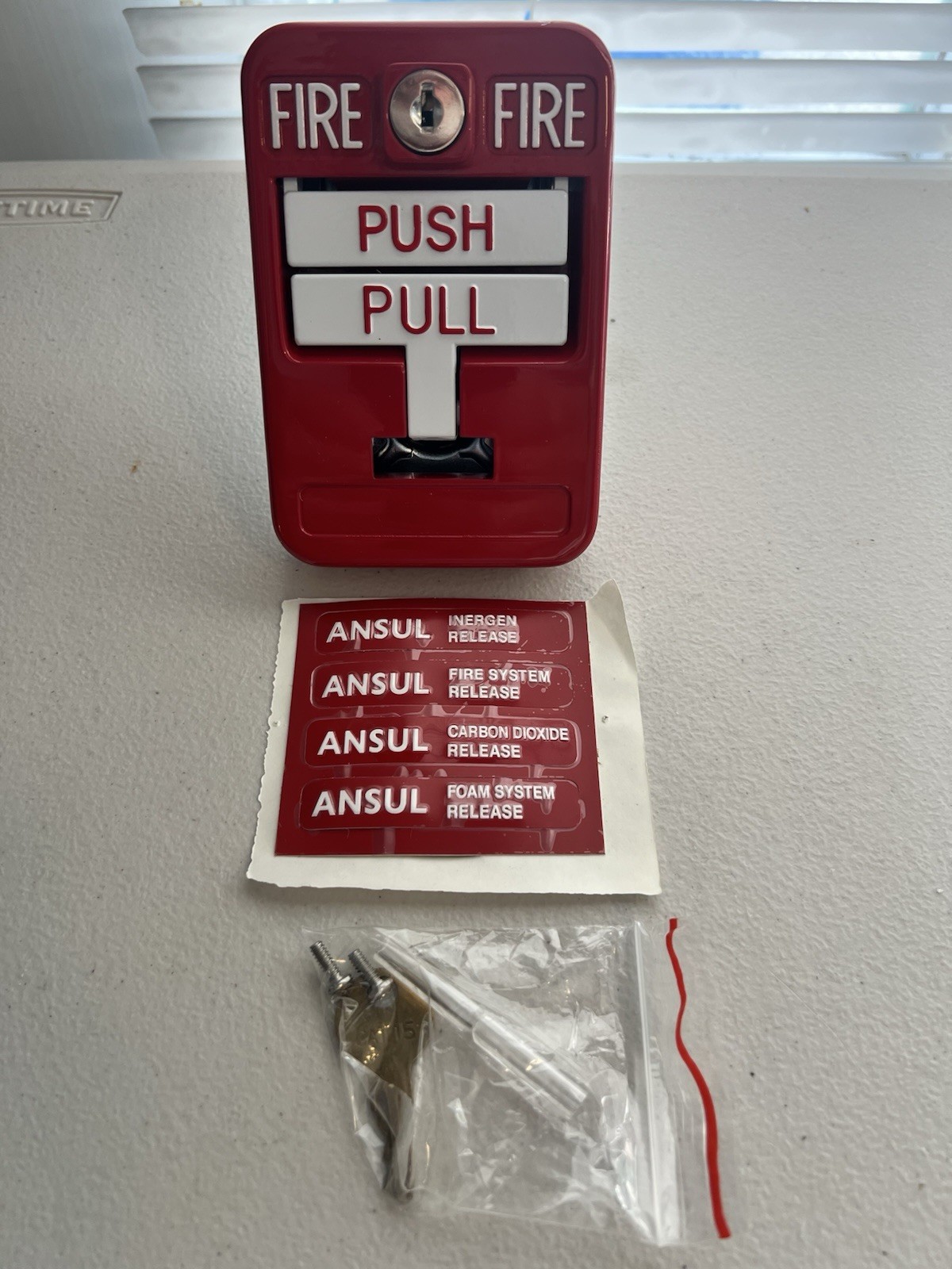 Ansul 428655 fire alarm pull station with labels New in Box