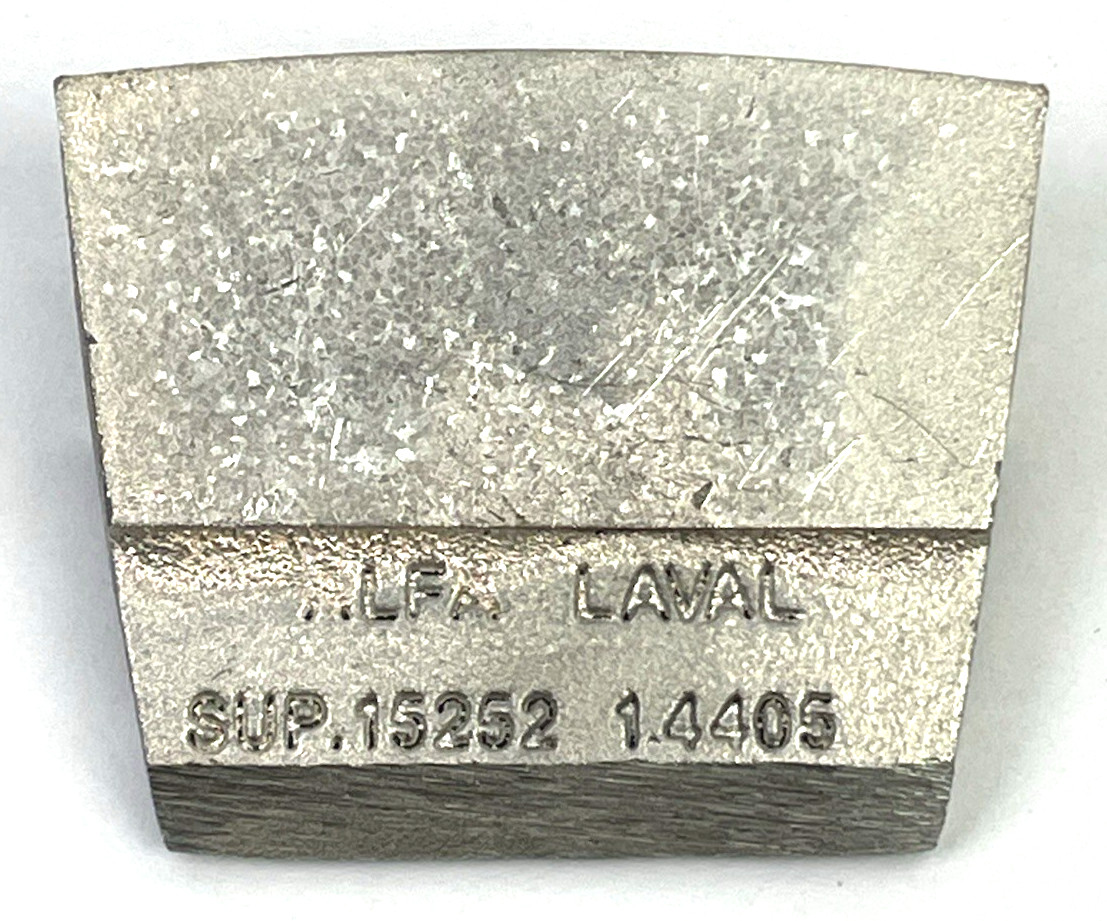 20pc Alfa Laval Stainless Steel Tile Replacement Pieces Body 1.4405