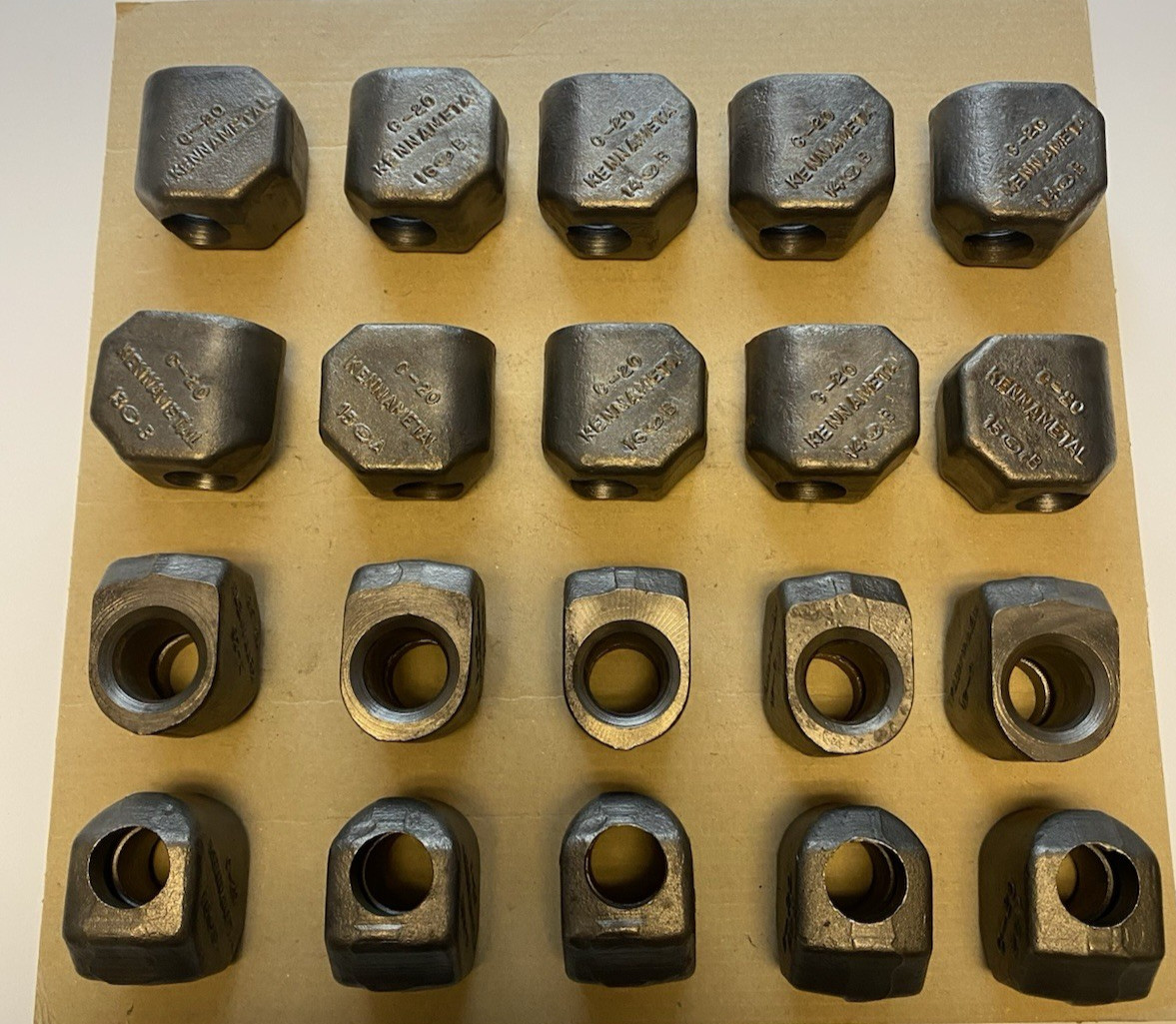 NEW KENNAMENTAL C-20 ROCK AUGER TOOTH POCKETS / MADE IN THE USA