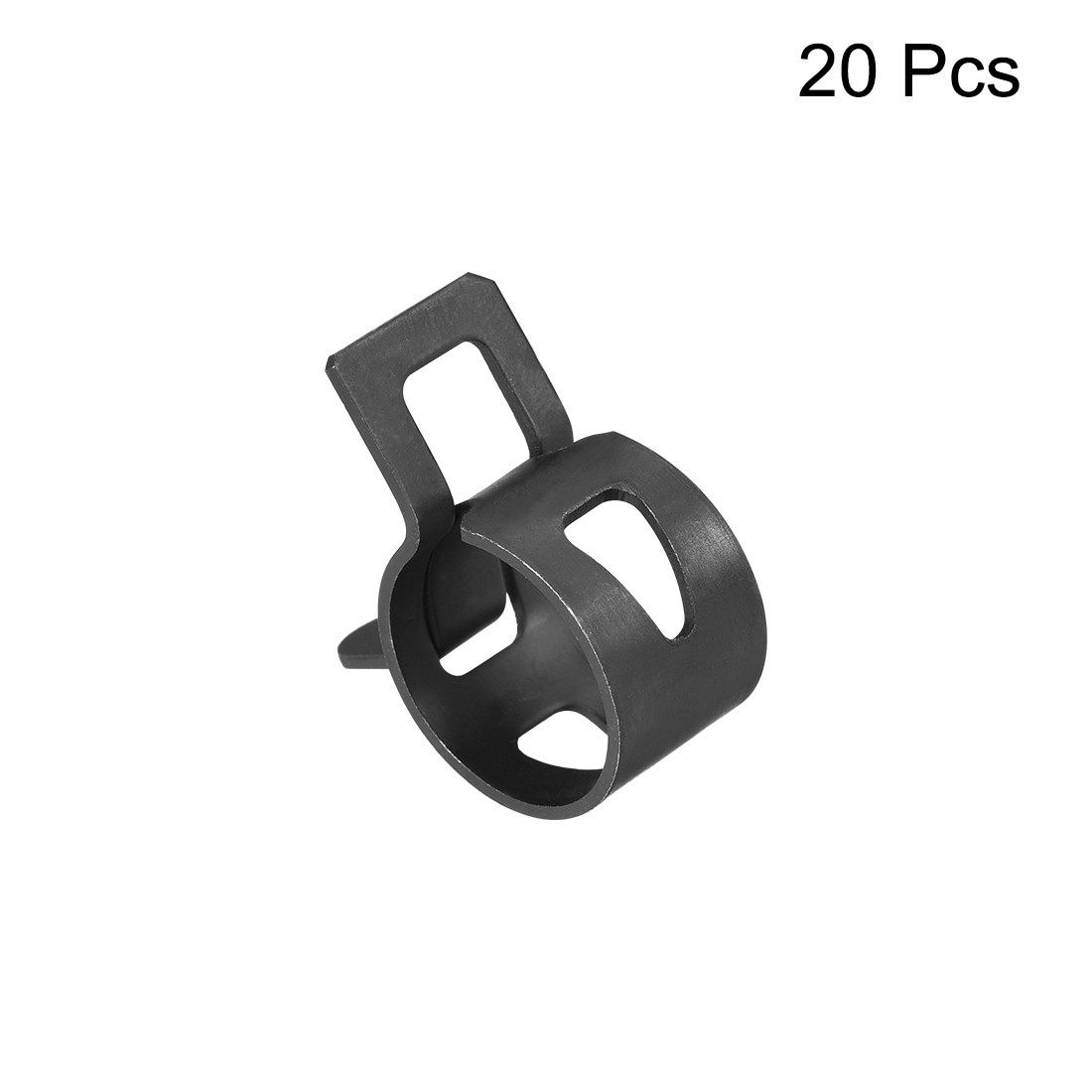 Steel Band Clamp 13mm Hose Tube Spring Clips Clamp Black Manganese Steel 20Pcs