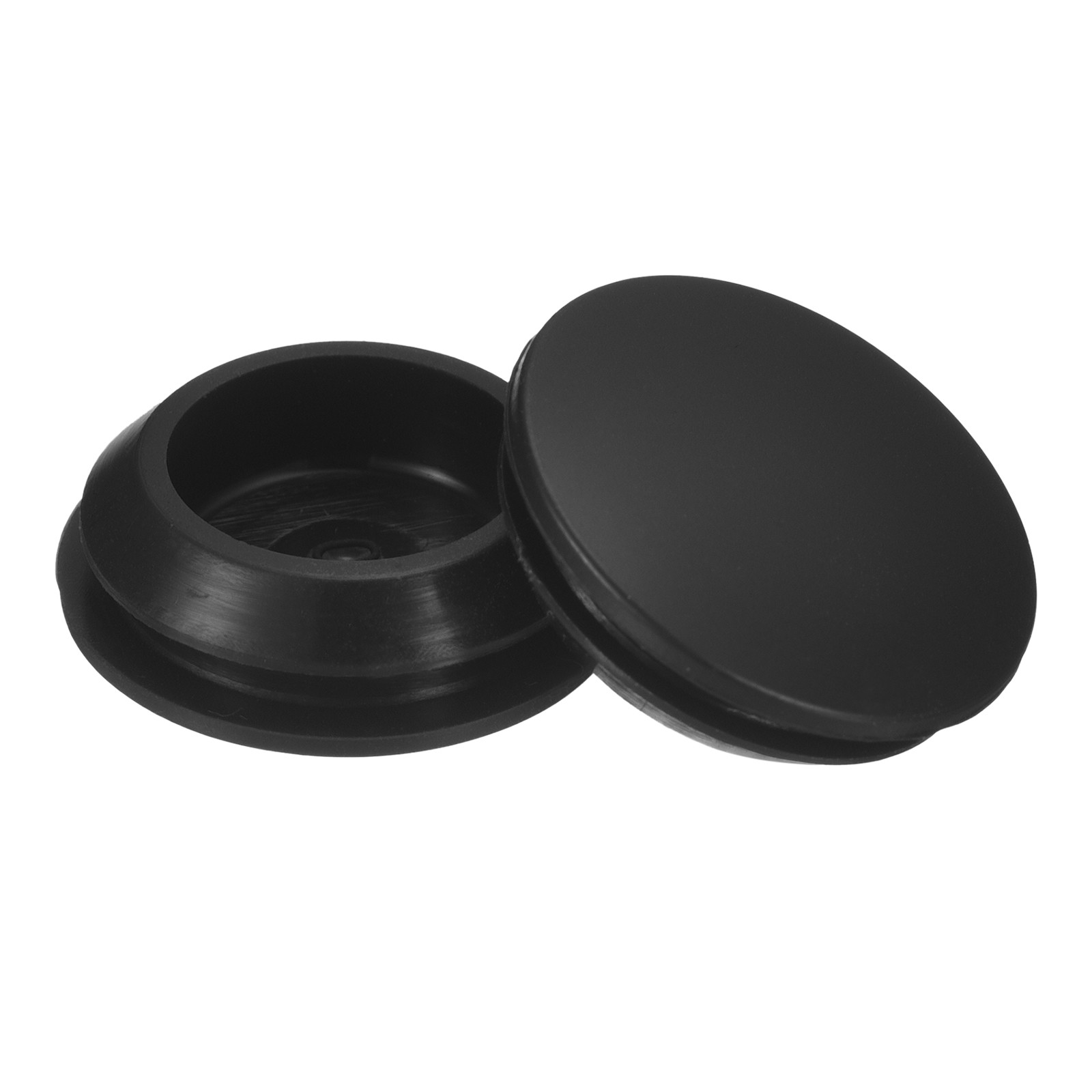 8Pcs Silicone Plugs Rubber Round Hole Plugs for 20-22mm Hole Black