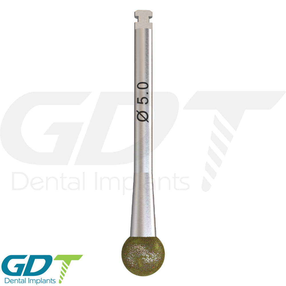 Diamond Round Ball Bur Bon Cut & Shape, Dental Im plant Sur gical Tool, Israel