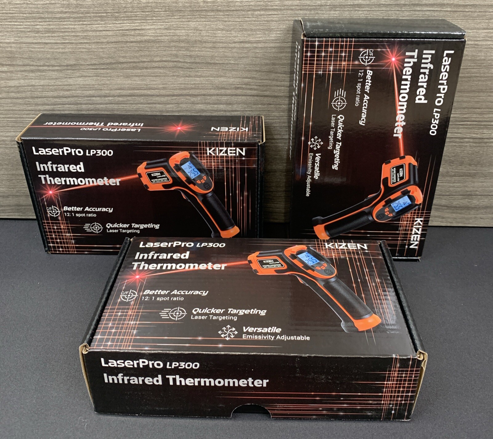 ( X3 ) Infrared Thermometer Gun (Laserpro LP300) – Handheld Heat Temperature Gun