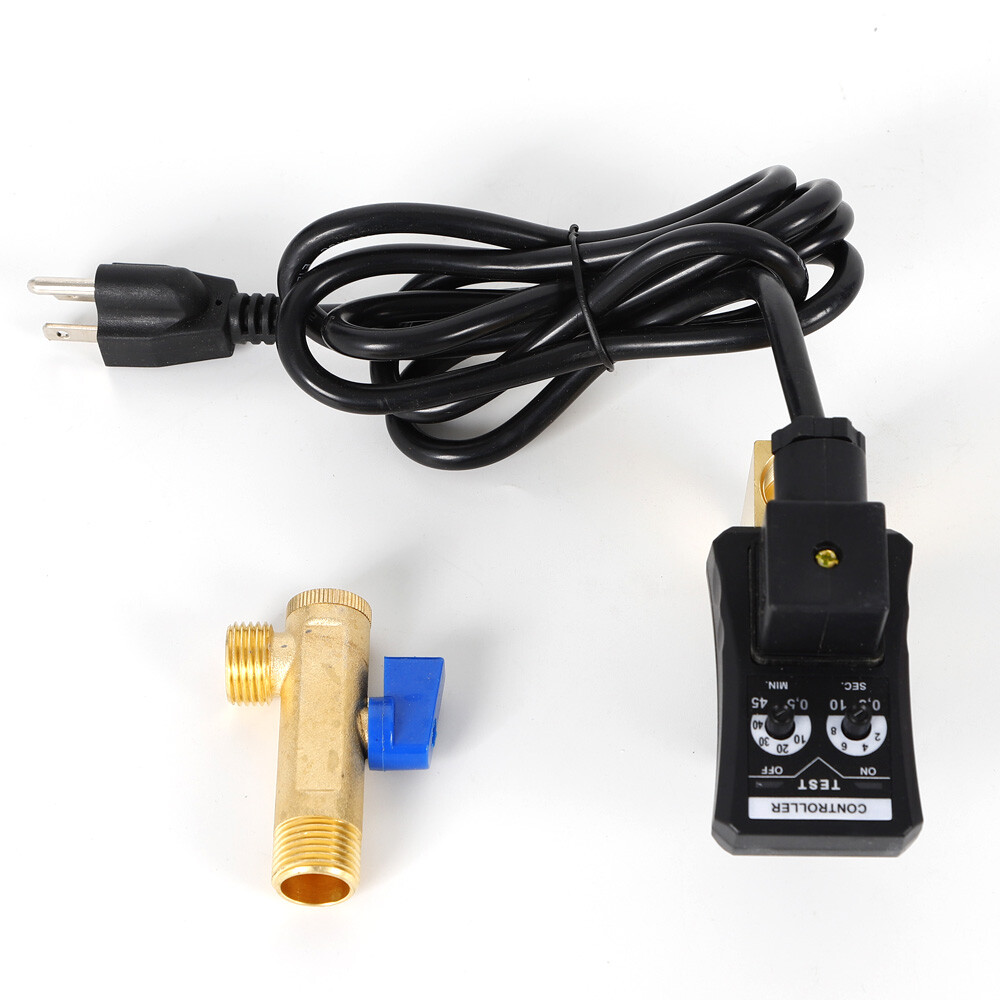 Auto Automatic Timed Electronic Drain Valve for Air Compressor Water Tank 1/2»!