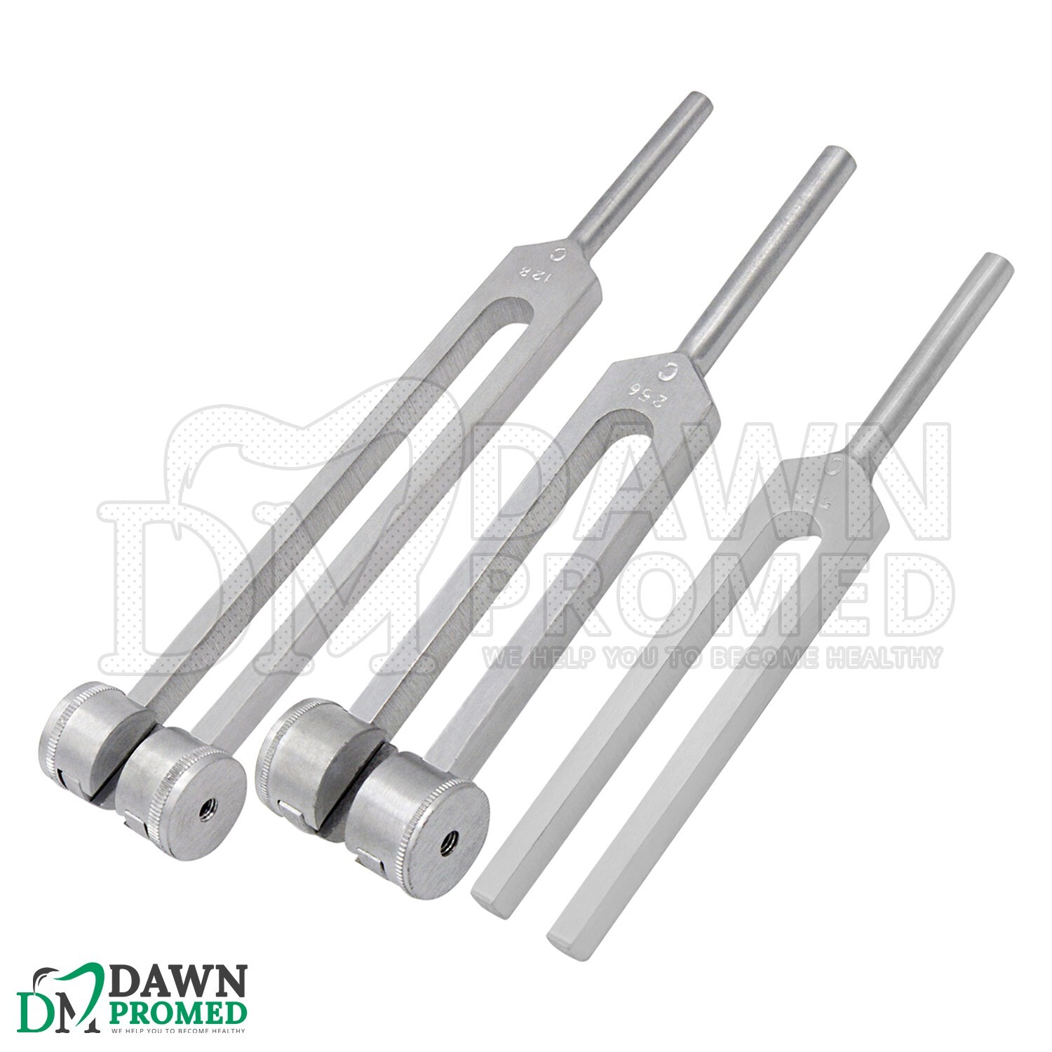 3 Pcs C128 C256 C512 Tuning Fork Set ENT Surgical Medical Instruments