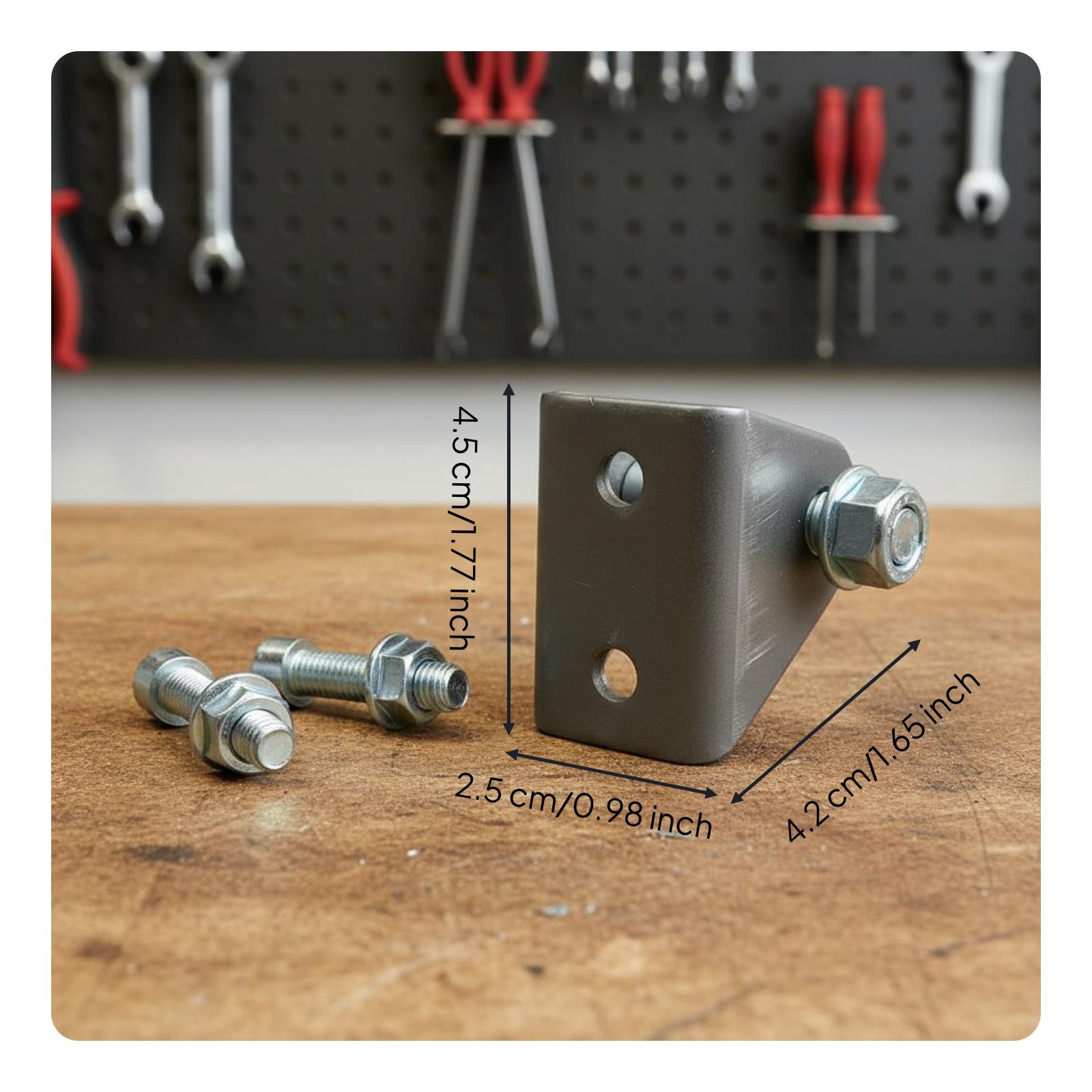 Double Hole Shock Mount Weldable Shock Absorber Fixing Bracket Sturdy Duty