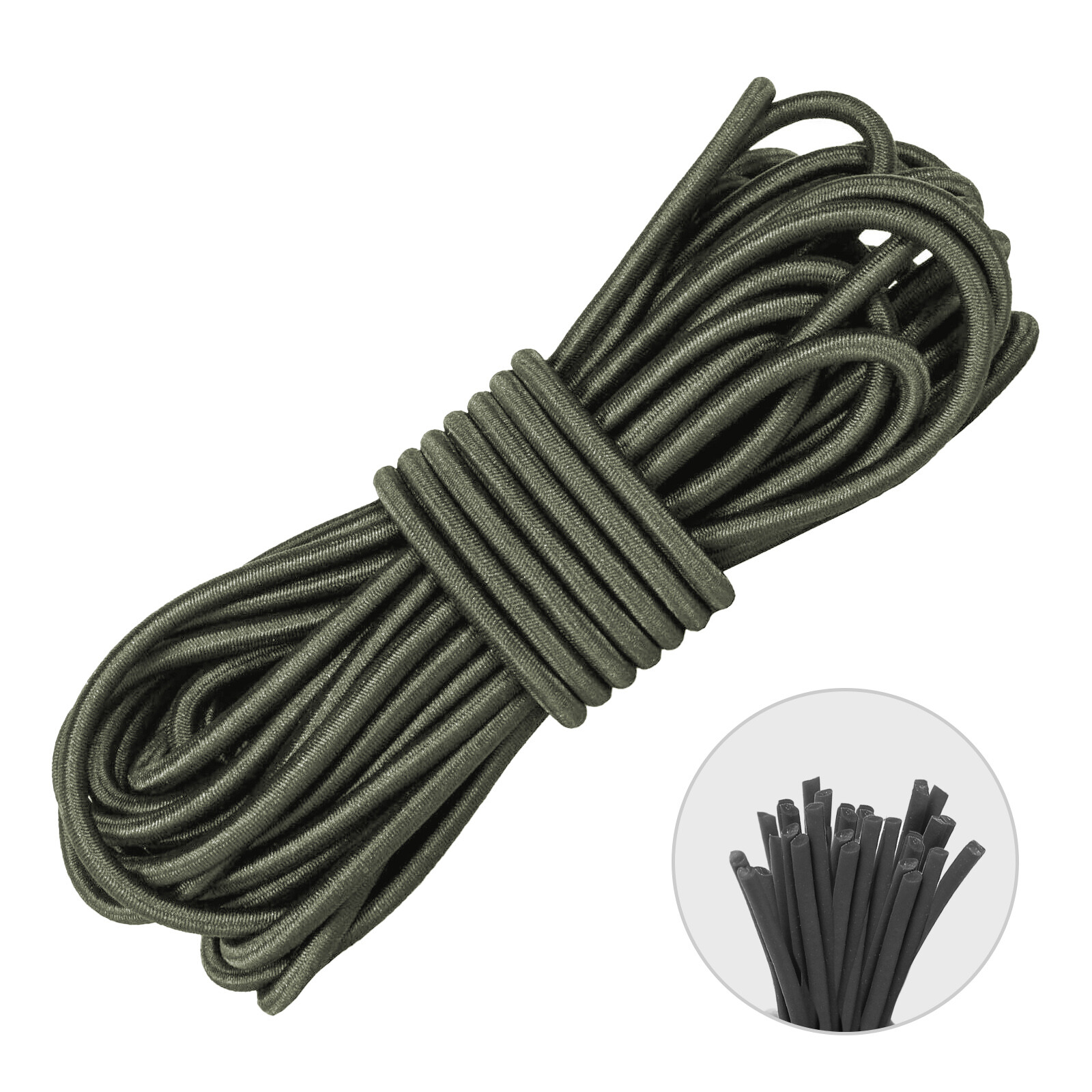 1/8″ Multi-Use Elastic Bungee Cord Heavy Duty Shock Rope Tie Down Stretch Band