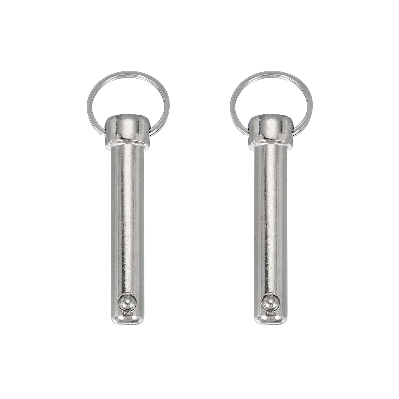 1/2″x2.05″ Quick Release Pin Carbon Steel Silver Pack of 2