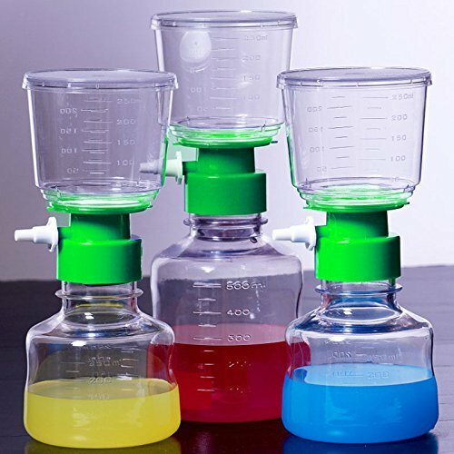 4Pack Lab 500ml Sterile Vacuum Filter Bottle Top 0.22um PES Membrane Hydrophilic