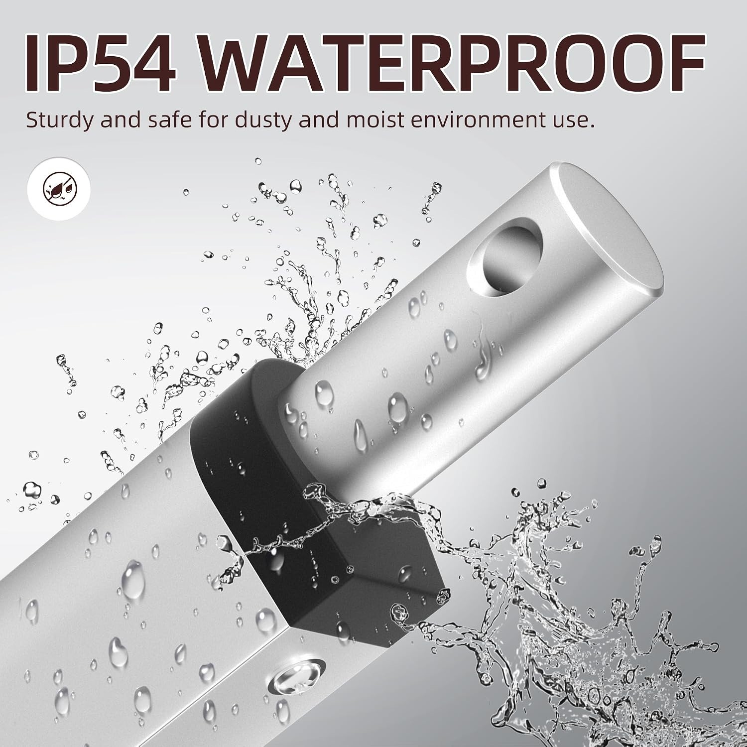 High Speed 12V Linear Actuator 6″ 220lb Waterproof