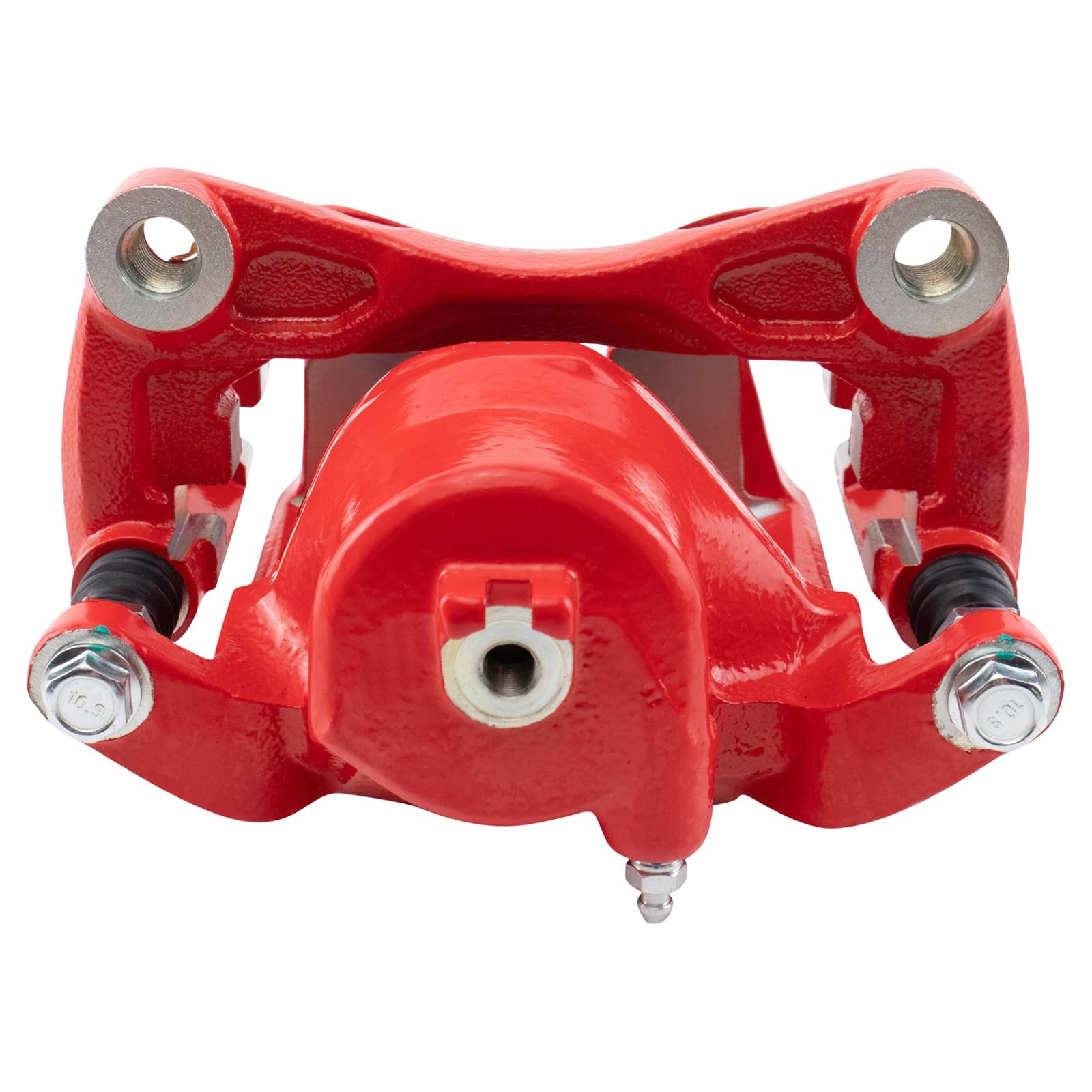 TRQ Front Left Brake Caliper w/Bracket Performance Red Drivers Side Compatible w