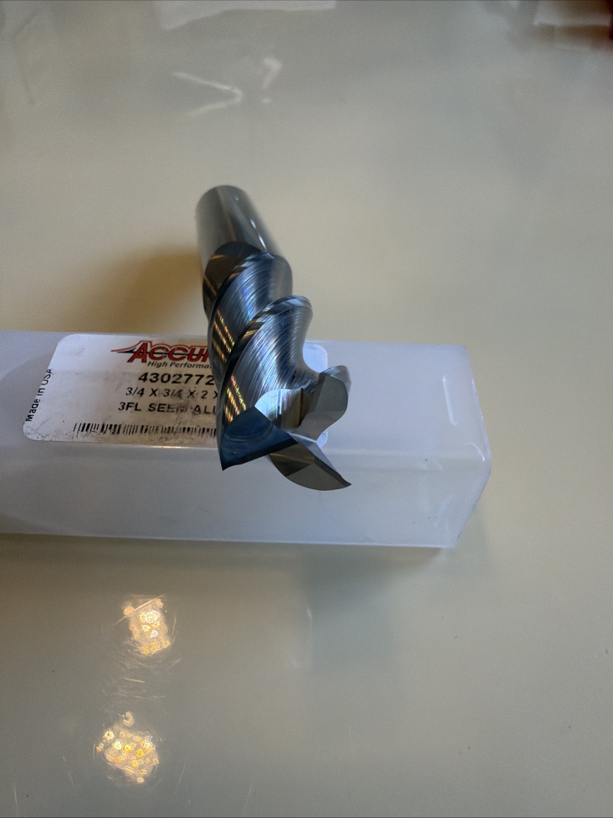 Accupro Square End Mill: 3/4″ Dia, 2″ LOC 5″ OAL, 3/4″ Shank Dia. 43027721