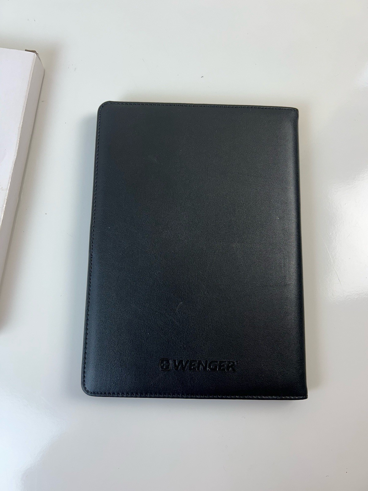 Wenger Black Portfolio Organizer Padfolio Business Document Case Notebook New