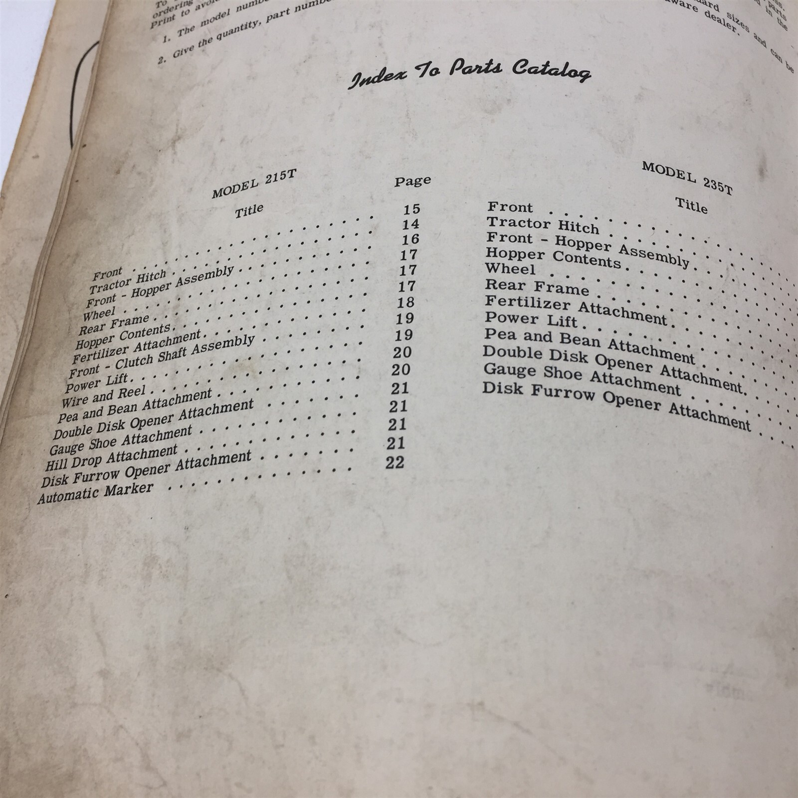 Genuine 1953 CO-OP Black Hawk 215T 235T Corn Planters Owner Manual