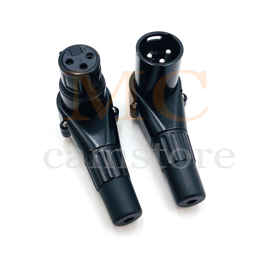 Male & Female 3-Pin 4-Pin XLR Microphone Audio Cable Connectors Cable Terminals