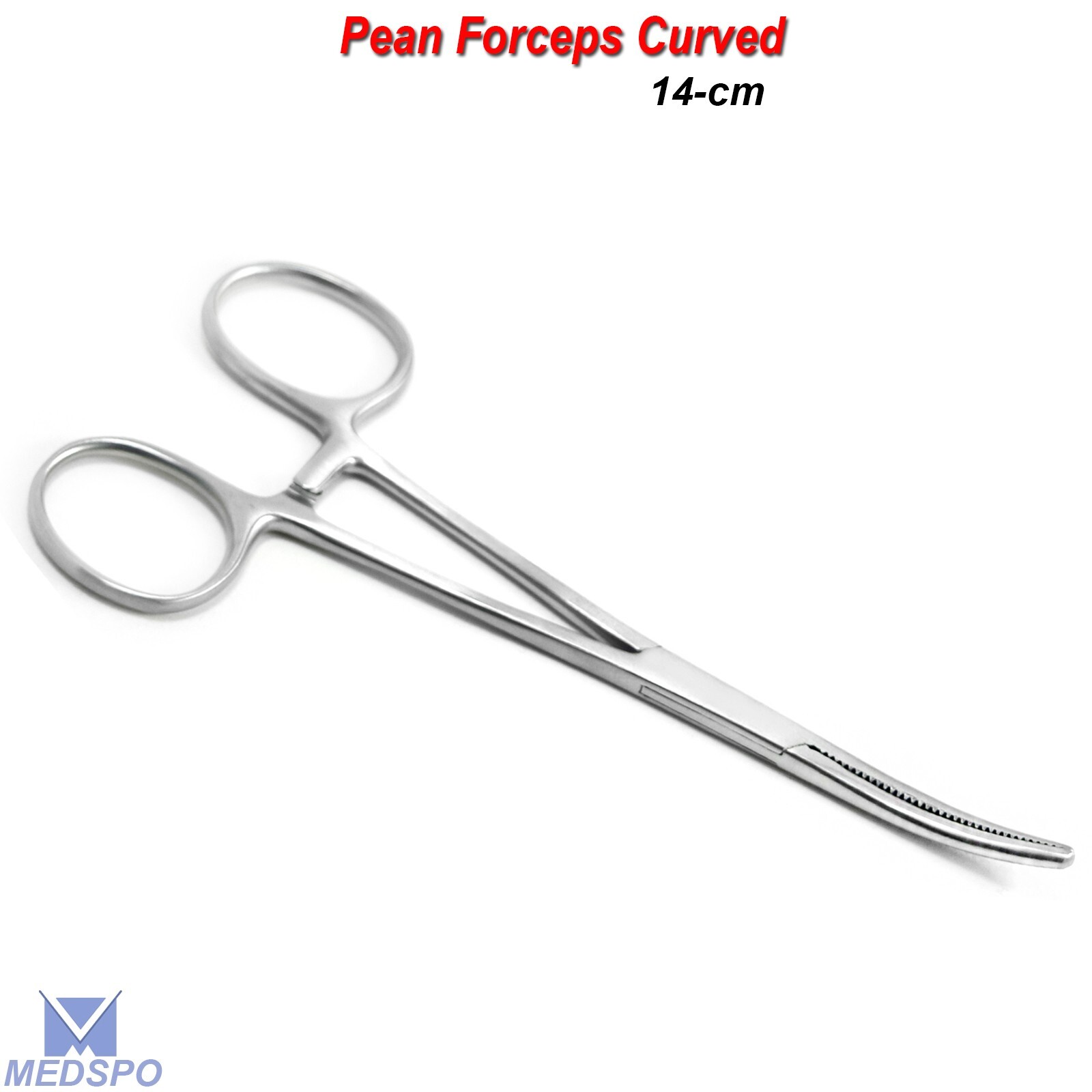 Surgical Hemostatic Pean Forceps Curved 14,cm Artery Locking Veterinary Tools