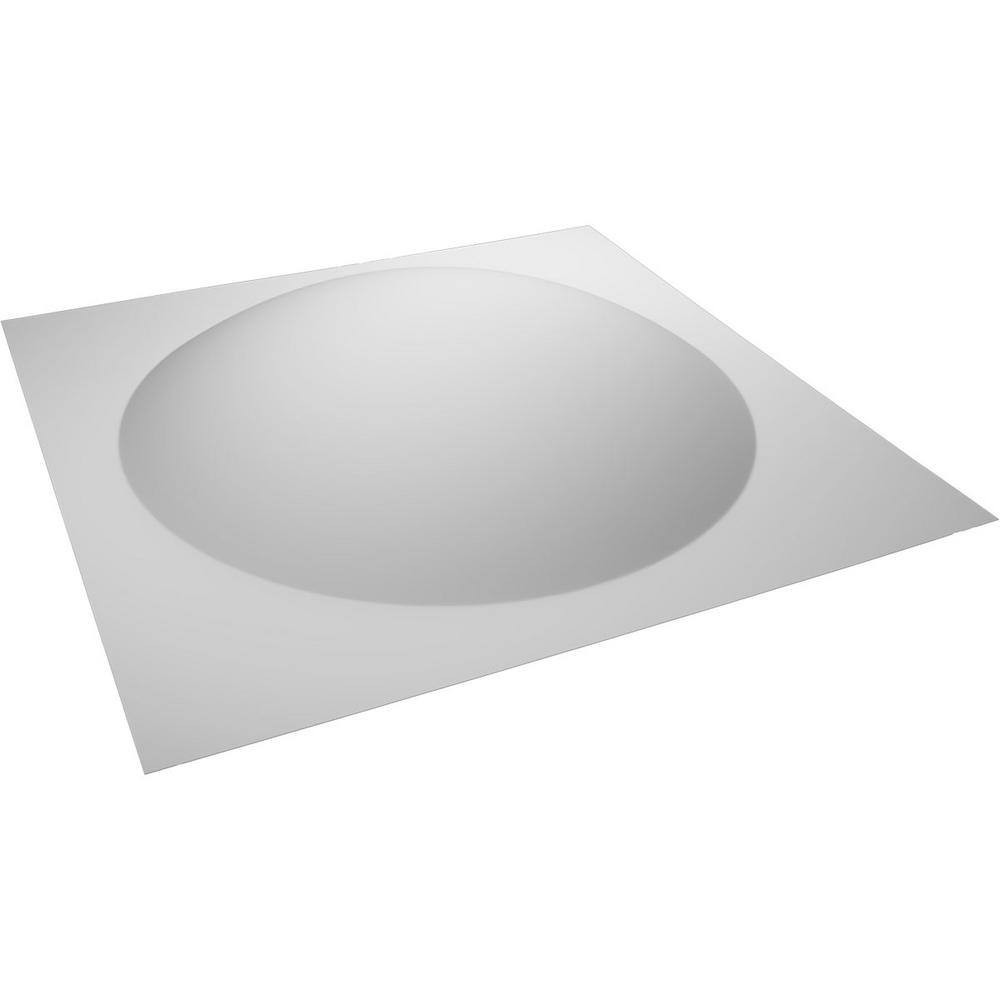 Sloane White 3 In. X 1-3/5 Ft. X 1-3/5 Ft. White PVC Decorative Wall Paneling 1-