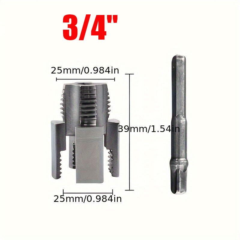Integrated Internal & External Pipe Threading-Tool PVC Pipe Threader Cutting Kit