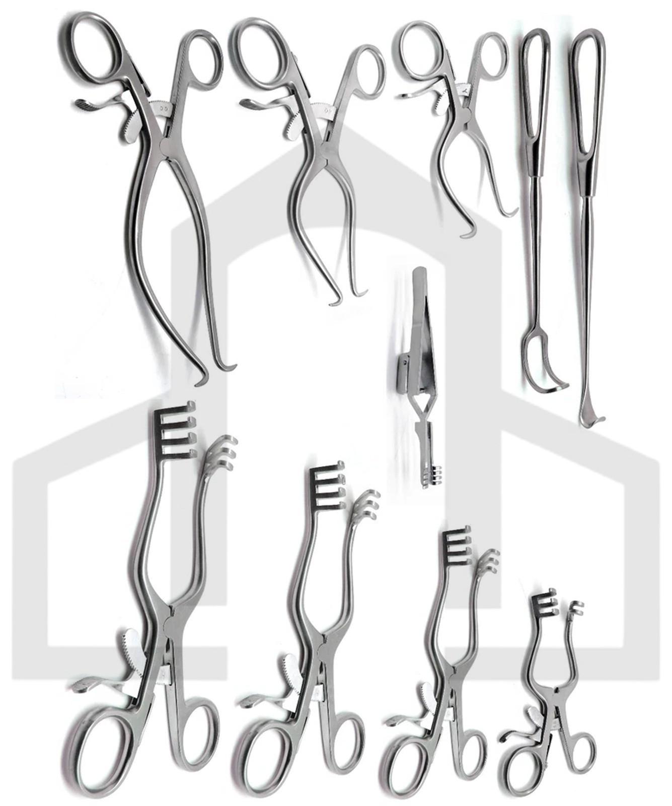 Weitlaner Gelpi Retractors Surgical Veterinary Instruments 10 Pcs Set