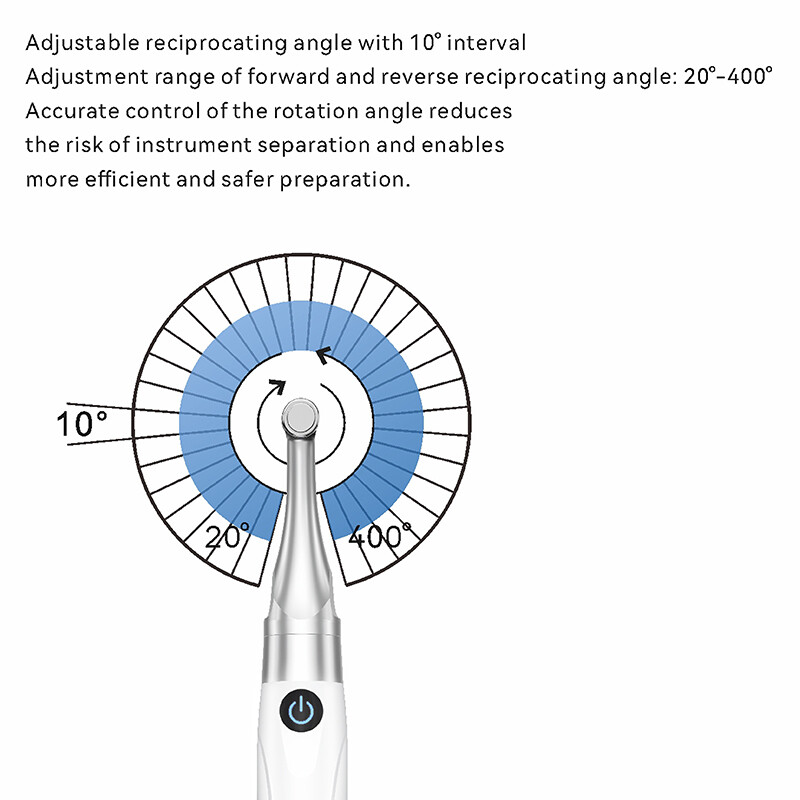 Woodpecker Dental Brushless Endo Free Motor Reciprocating 6:1 Contra Angle