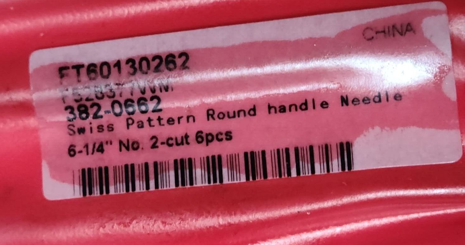 6 Pcs Swiss Pattern Round Needle File New 6-1/4″ No. 2 Cut 4mm x 160 mm 382-0662