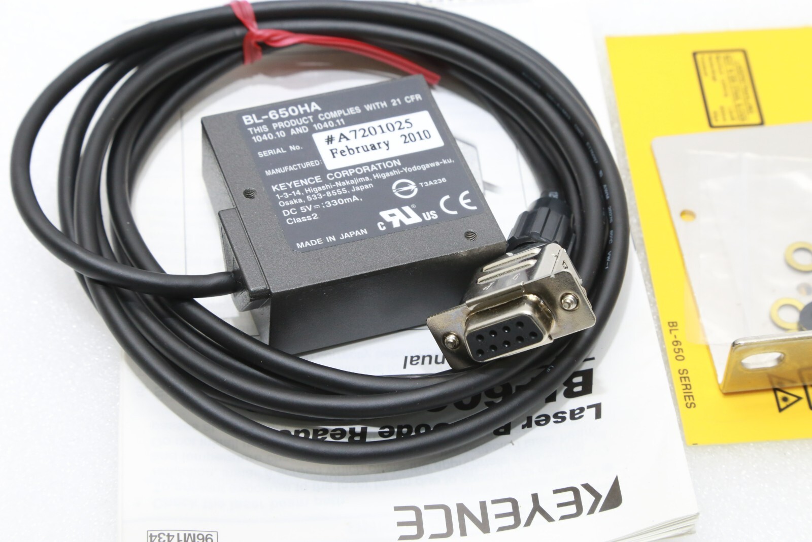 KEYENCE Genuine NNB BL-650HA Laser Barcode Reader SEN-I-2529=9I12