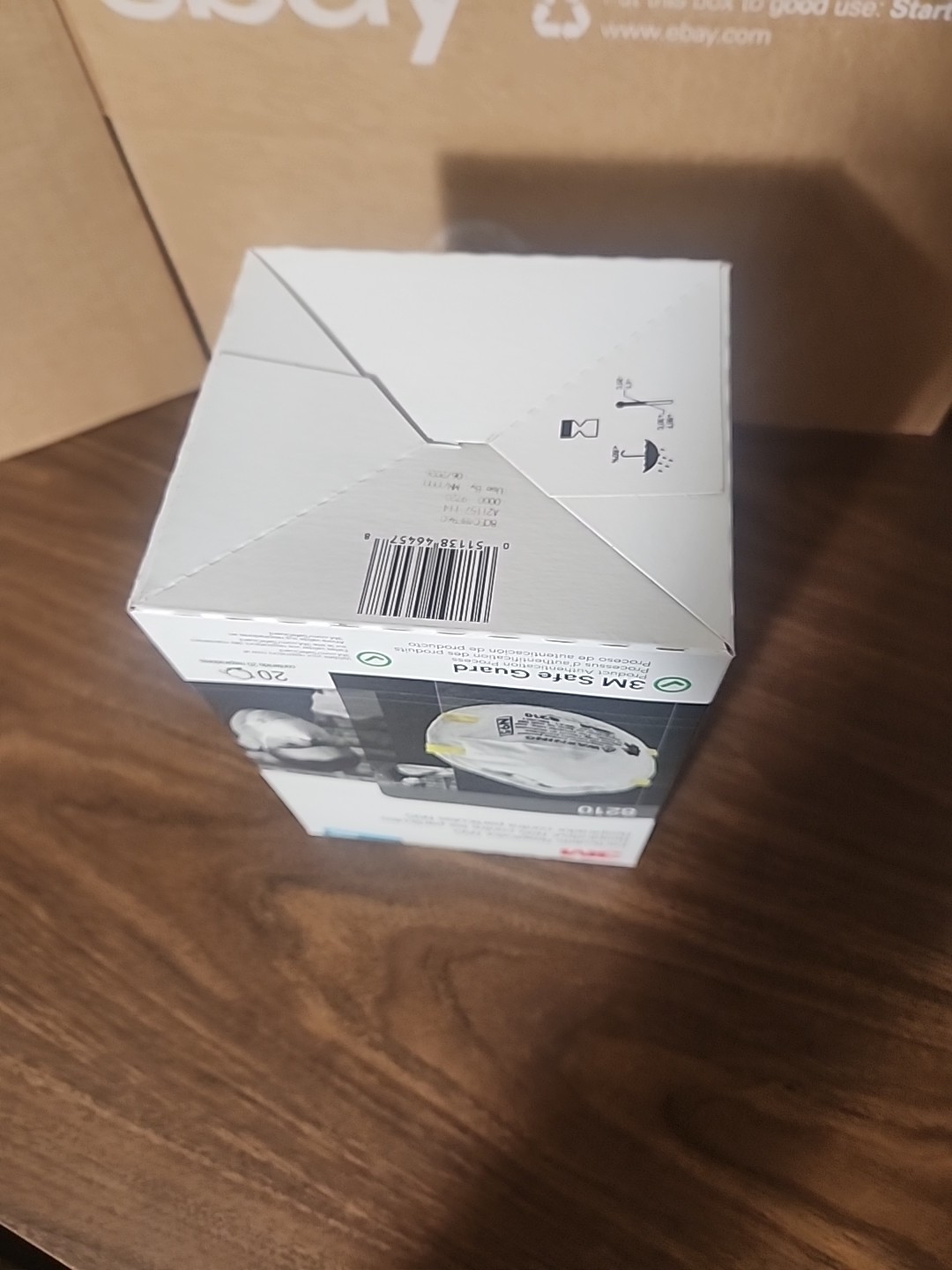 Genuine Brand New 3M N95 Particulate Respirator #8210 – 20 Masks – Exp 06/2026
