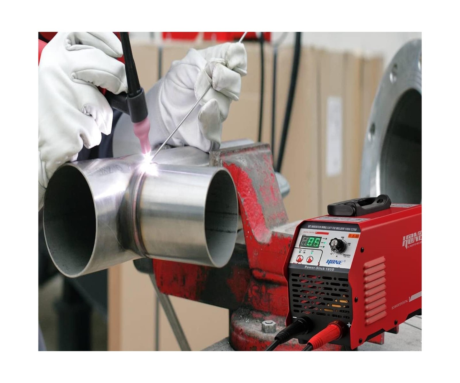 HONE ARC Welder, Actual 185Amp 110V/220V Stick Welder with Lift Tig Function,…