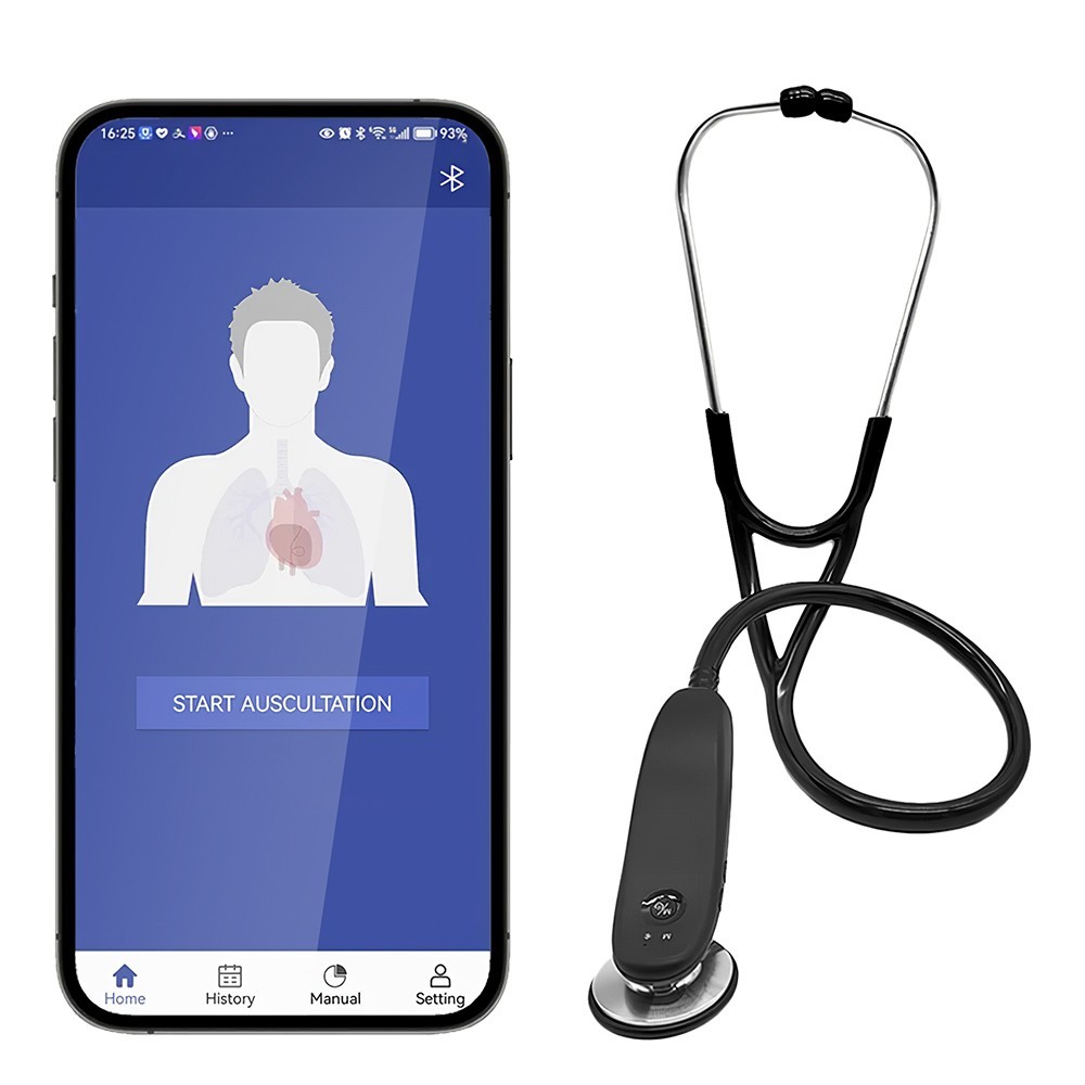 Digital Bluetooth Wireless Electronic Stethoscope for Clinic Hospital Home