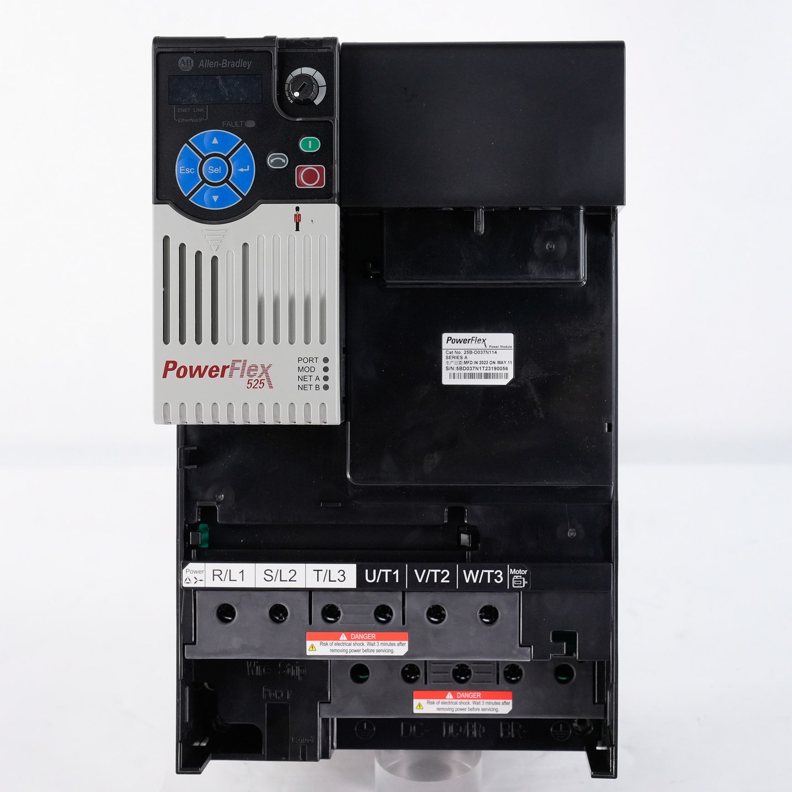 Allen Bradley 25B-D037N114 /A PowerFlex 525 AC Drive 480V 3-Ph 25HP – Open Box
