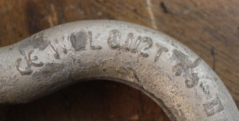Crosby 1″ Bolt on Type Anchor Shackle 8-1/2 Ton Hot Dipped Galvanized G-2130