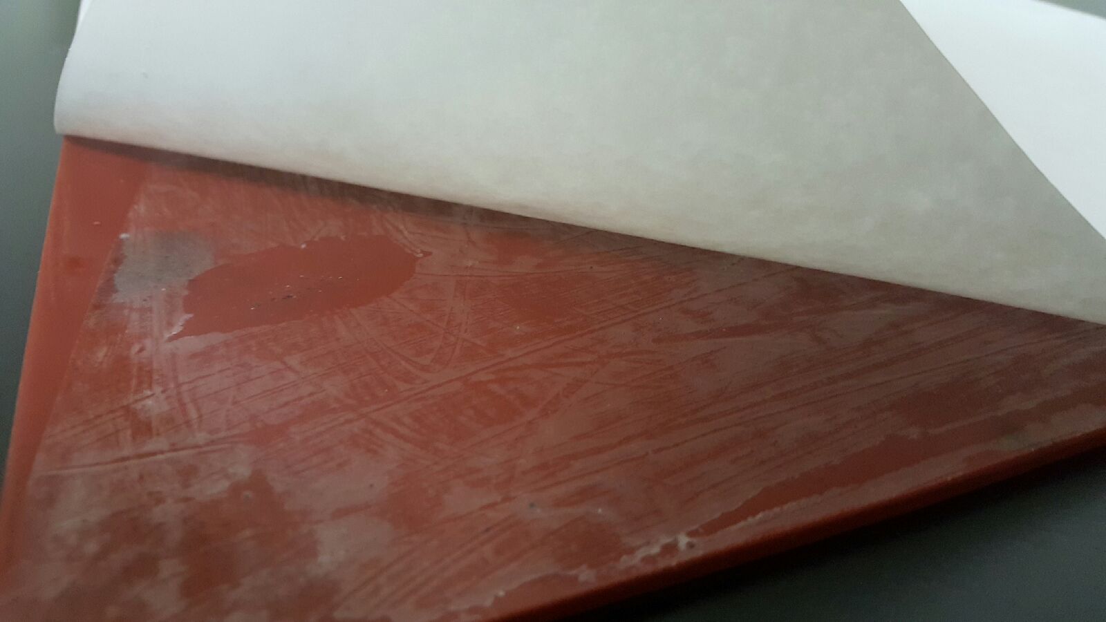 SILICONE RUBBER ADHESIVE BACK 3/32THK X 12″ X 12″ 55 DURO +/-5 FREE SHIPPING