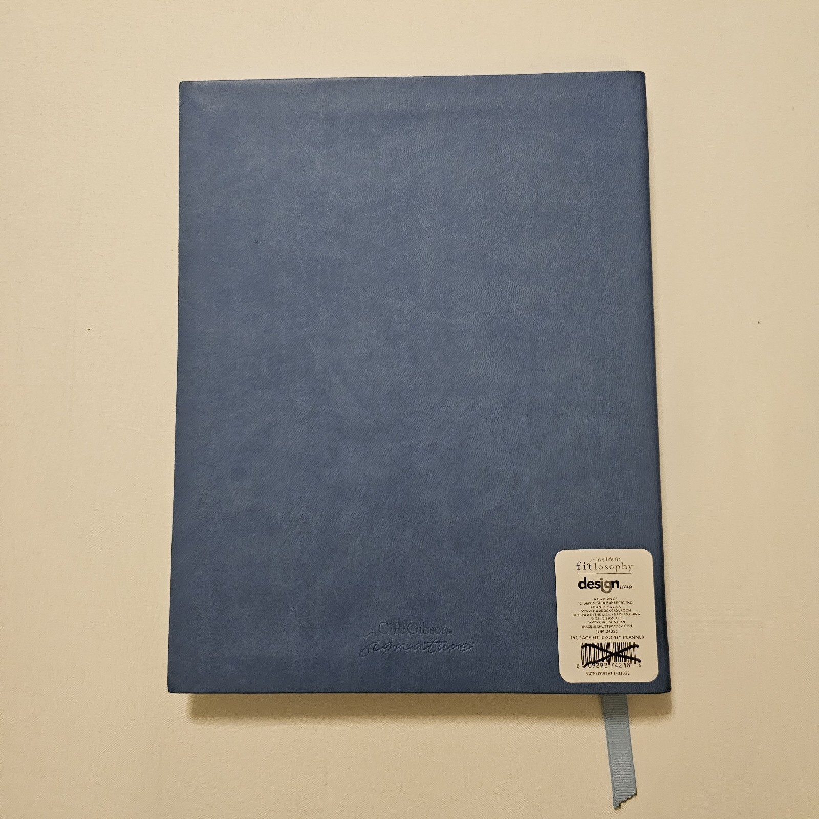 Fitlosophy Blue Six Month Undated Planner Journal 8″×10″ 192 Pgs Soft Bound PU