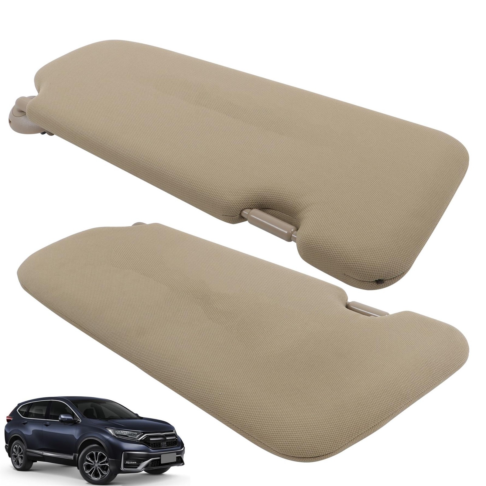 2 Sun Visors Beige with Lamp Mirror for CRV 2017-2022 83280-TLA-A12ZA