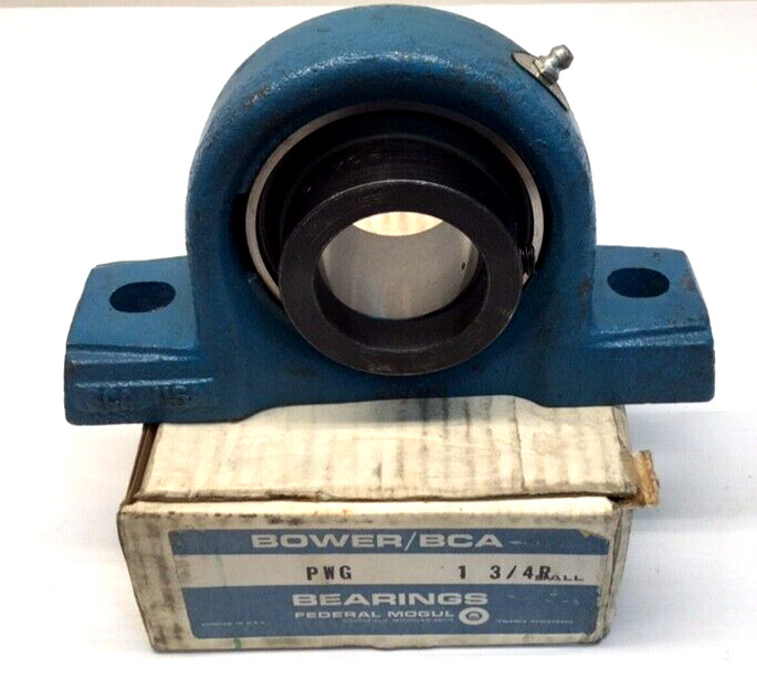 Bower BCA PWG 1-3/4R Pillow Block Bearing 1-3/4″ Bore With C-112 Lock Collar