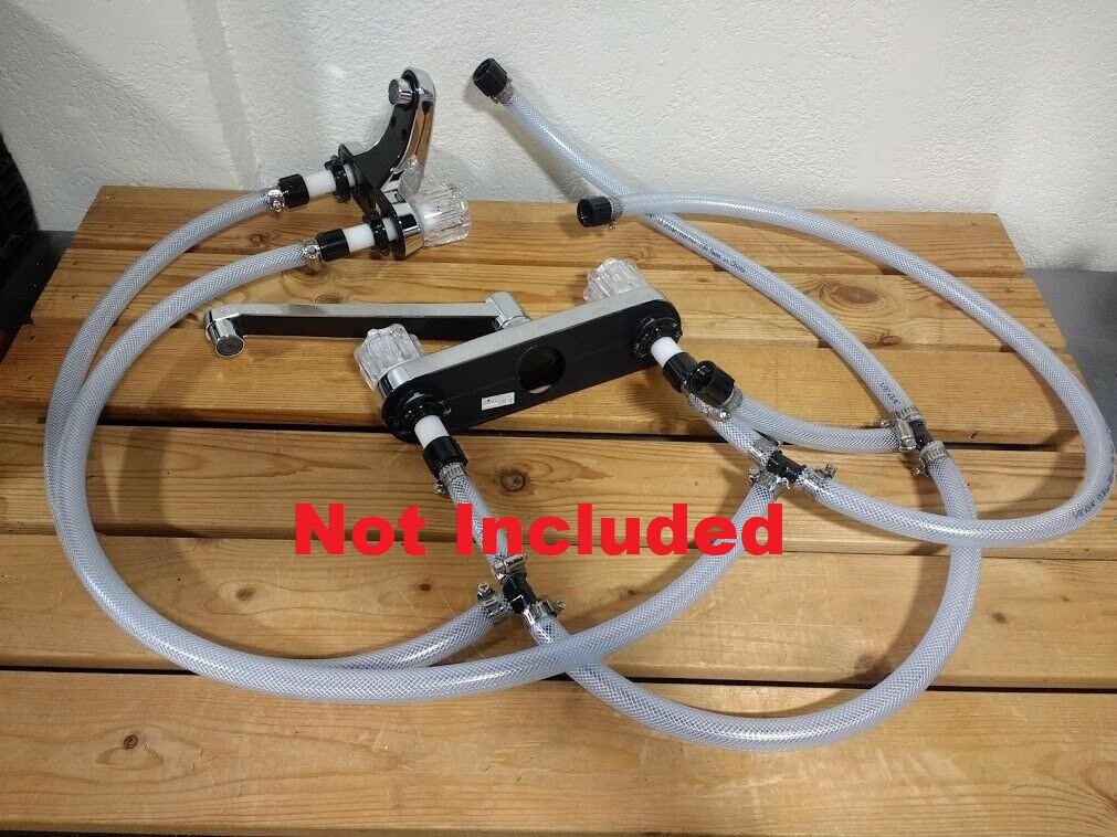 4 Compartment Portable Concession Sink & Drain Kit 3 Large 1 Standard W/Extras