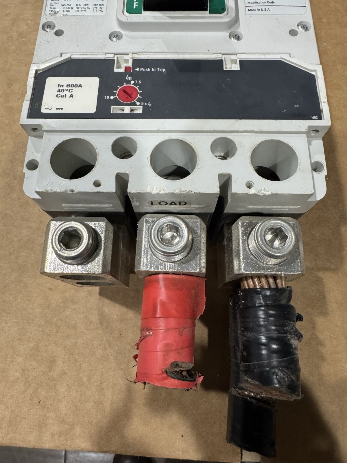 Eaton LGH3630NN 600Amp 600VAC 3-Pole Circuit Breaker Type L630H *Tested*