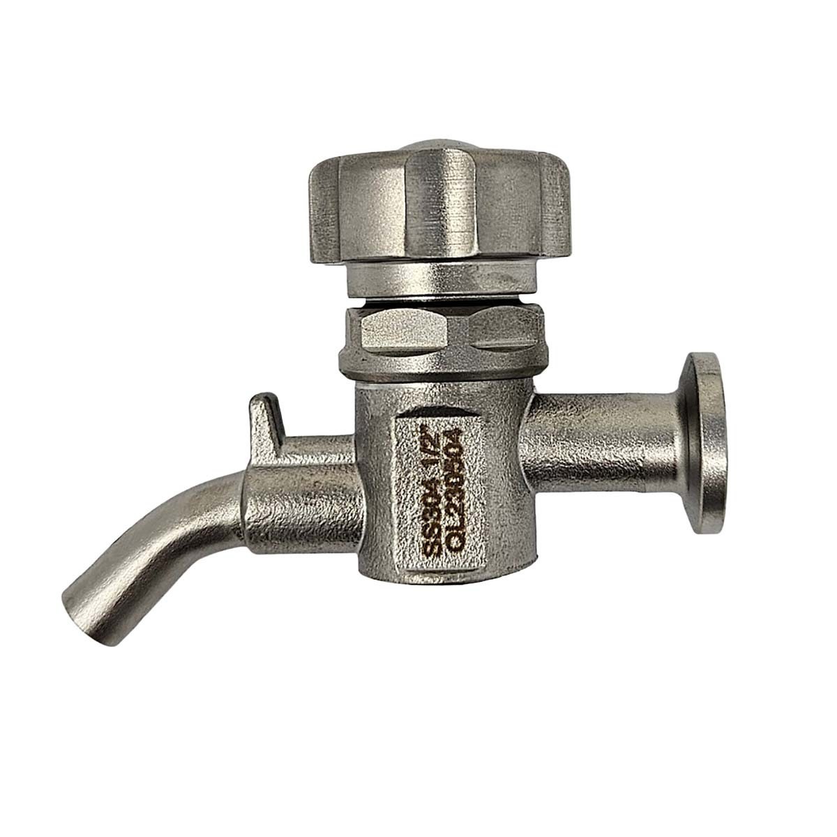 1/2 Inch Tri-Clamp Sample Port Perlick Style 304 Stainless Steel