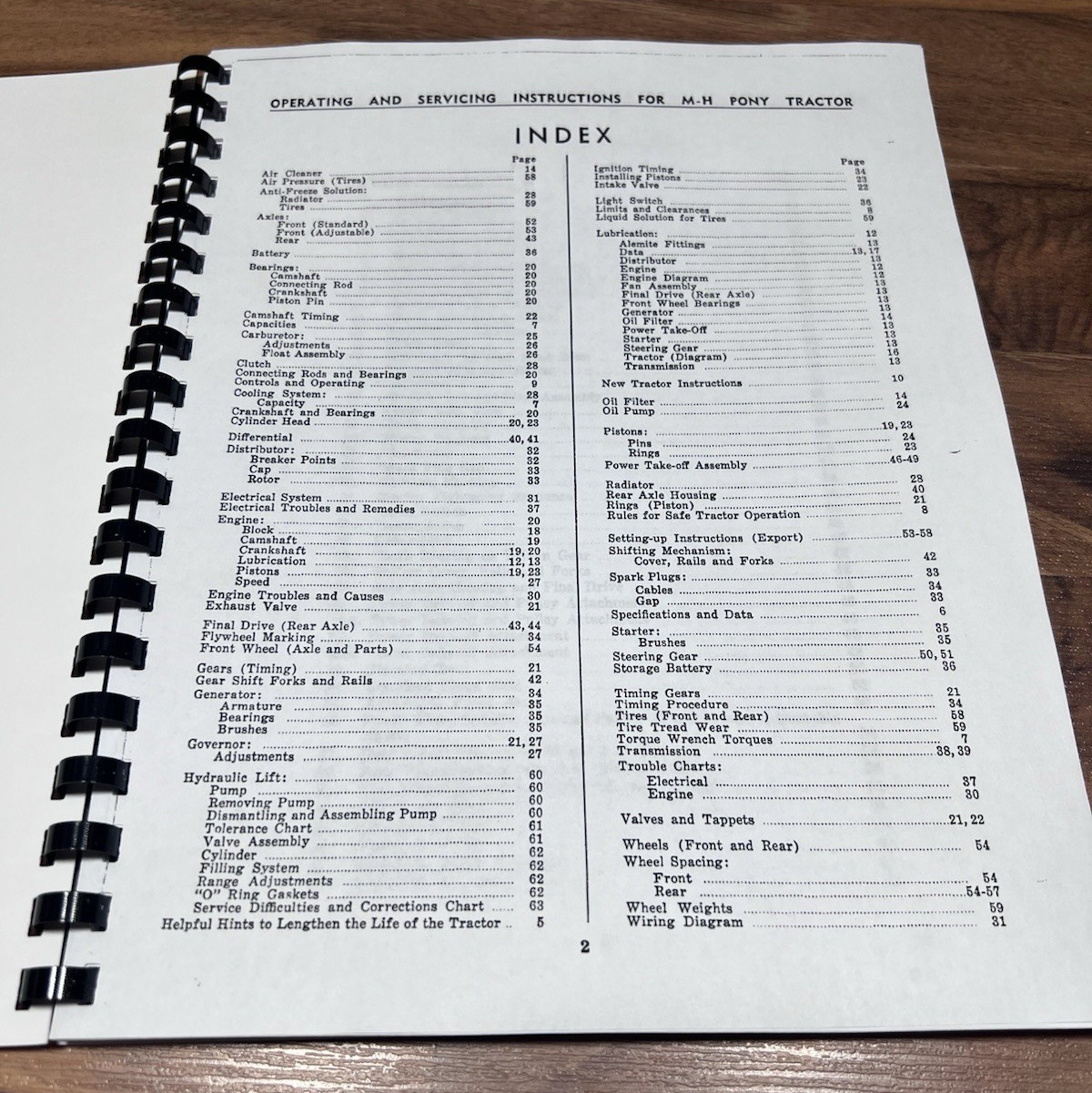 Massey-Harris Pony Tractor Owners Operating And Servicing Instructions