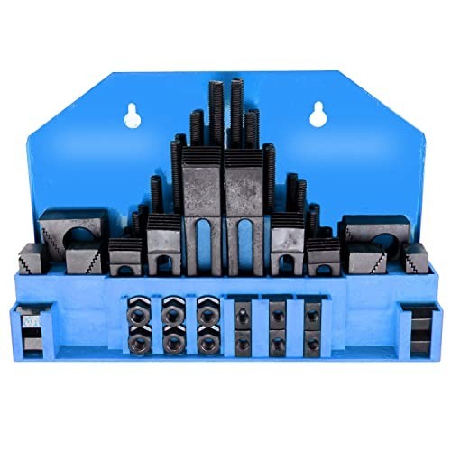 58pc 5/8in Slot 1/2-13 Stud Hold Down Clamp Set for Bridgeport Mill