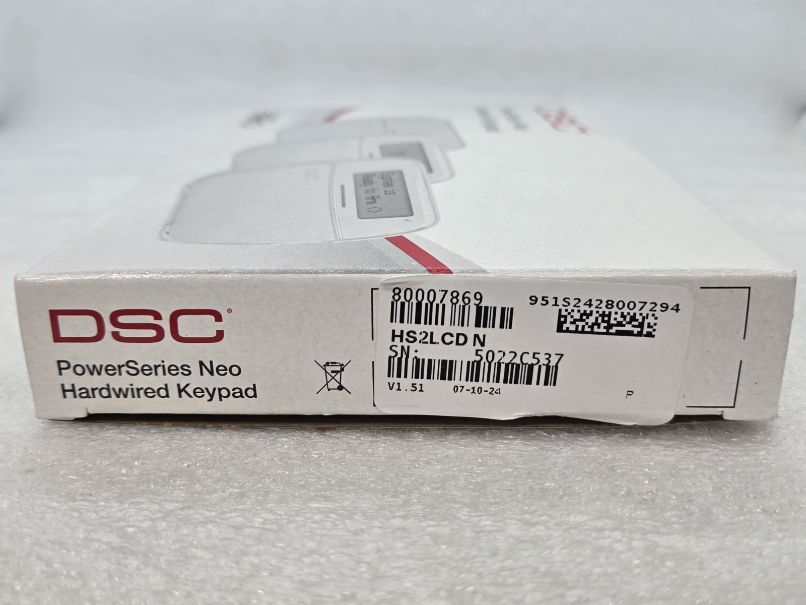 DSC HS2LCD N PowerSeries Neo Hardwired Keypad FAST FREE SHIPPING c