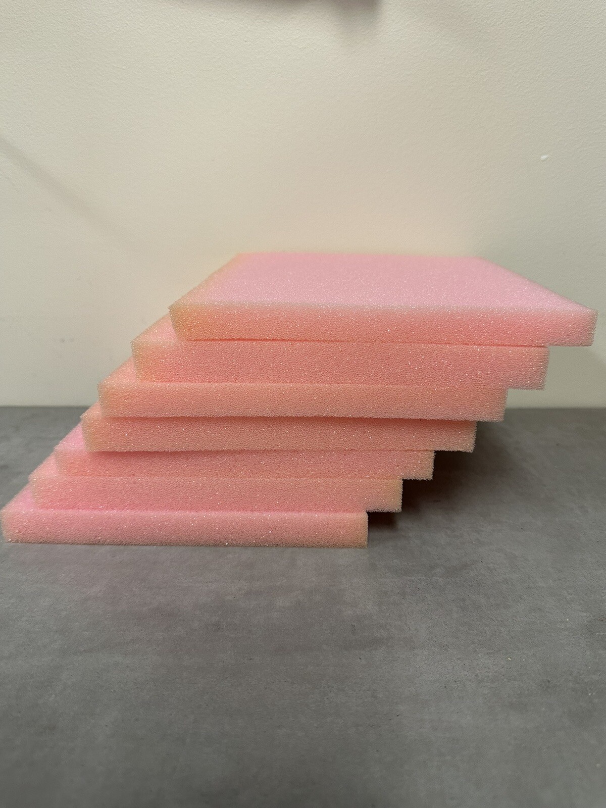 6 – Anti-Static Foam 8.5″ x 7.5″ x 3/4″ Pink shipping foam
