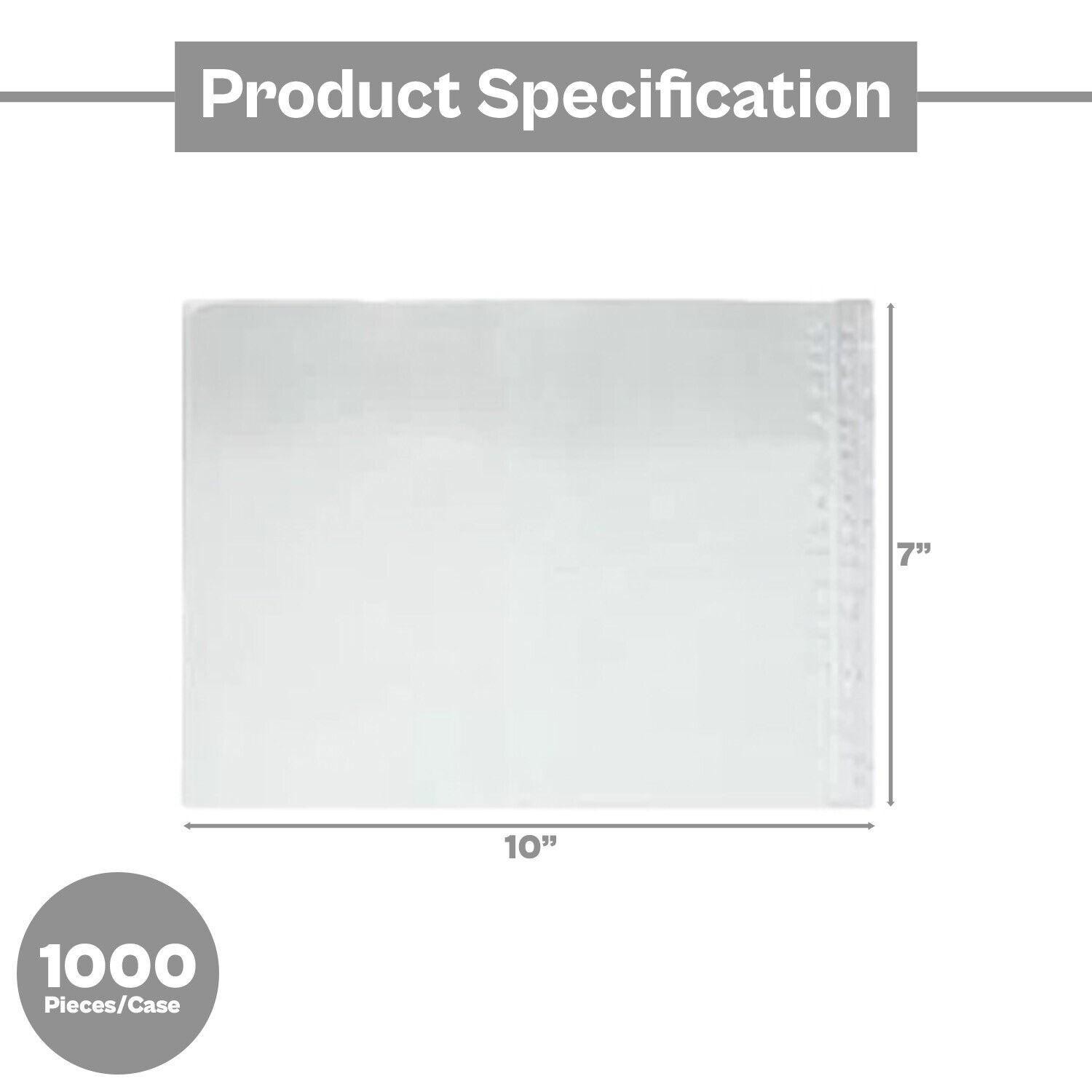 Clear Self-Seal Packing List Enclosed Envelopes Plain Face 7″ x 10″ – 1000 Pack