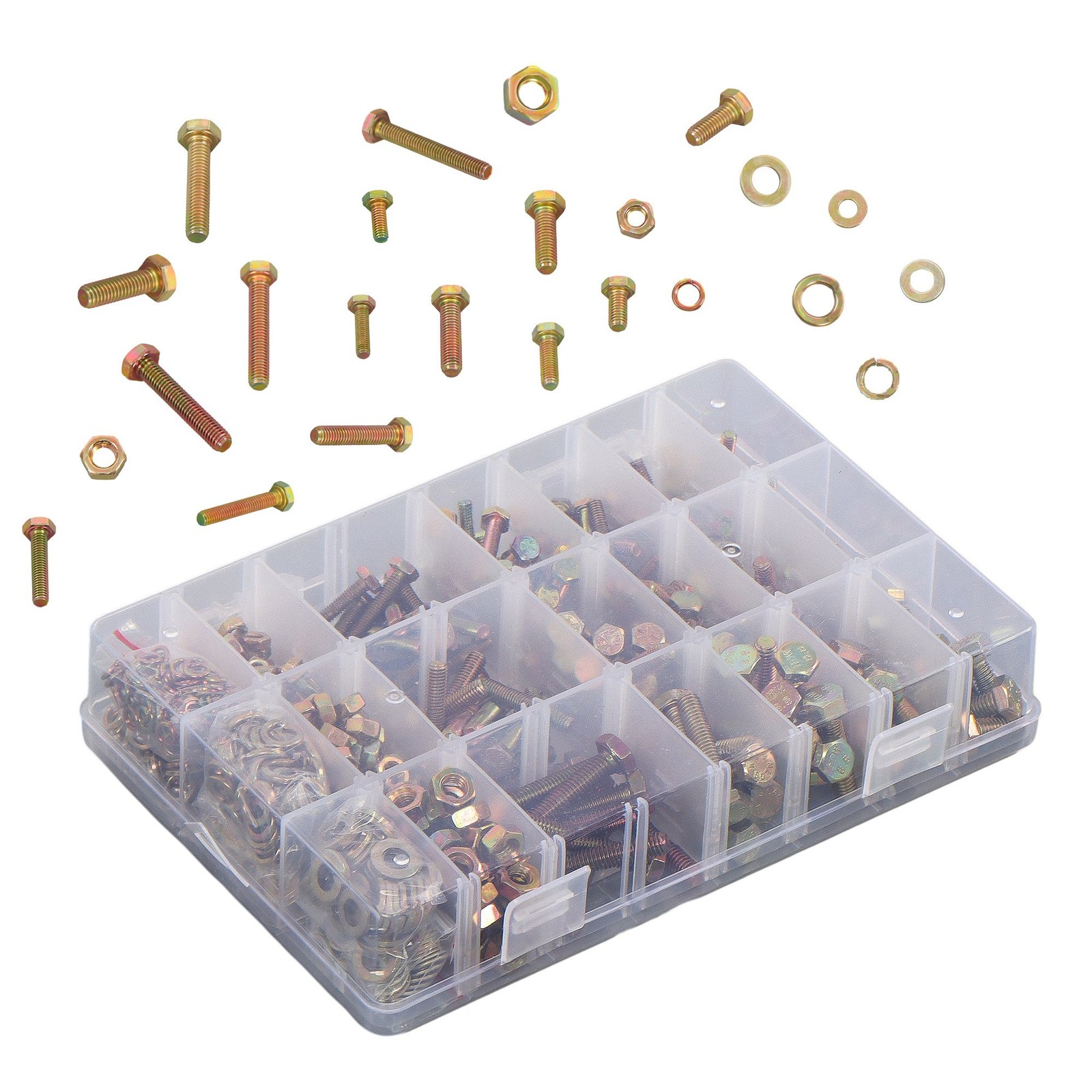 720PCS M4 M5 M6 BOLTS AND NUTS ASSORTMENT KIT GRADE 8.8 ALLOY STEEL HEX 15 SIZES