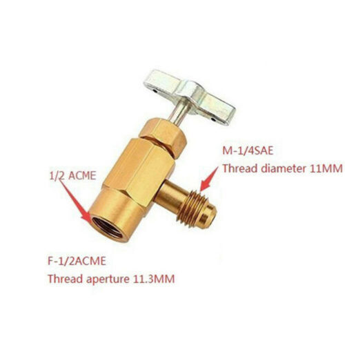 Can Tap Self-Sealing HVAC Freon Tank Adapter Valve Core Refrigerantion Tool Kit