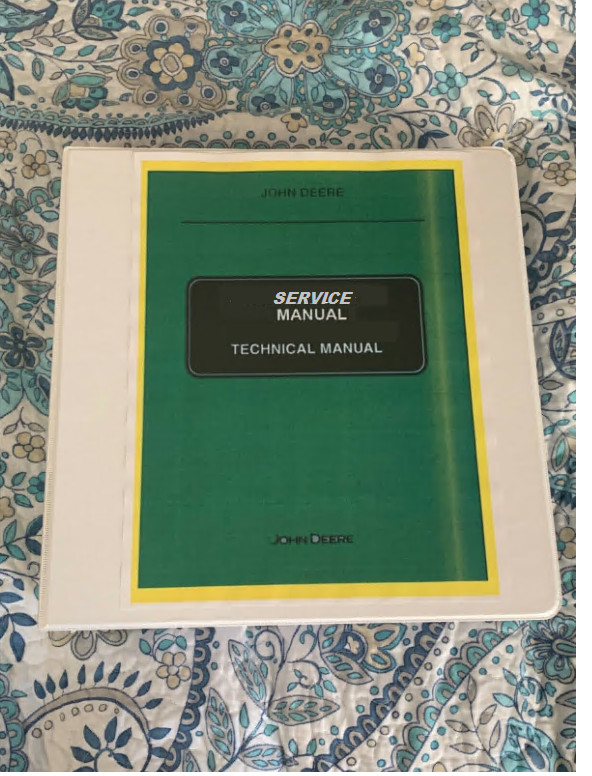 Deere JD 655 755 855 955 756 856 tractor service repair manual binder 1360