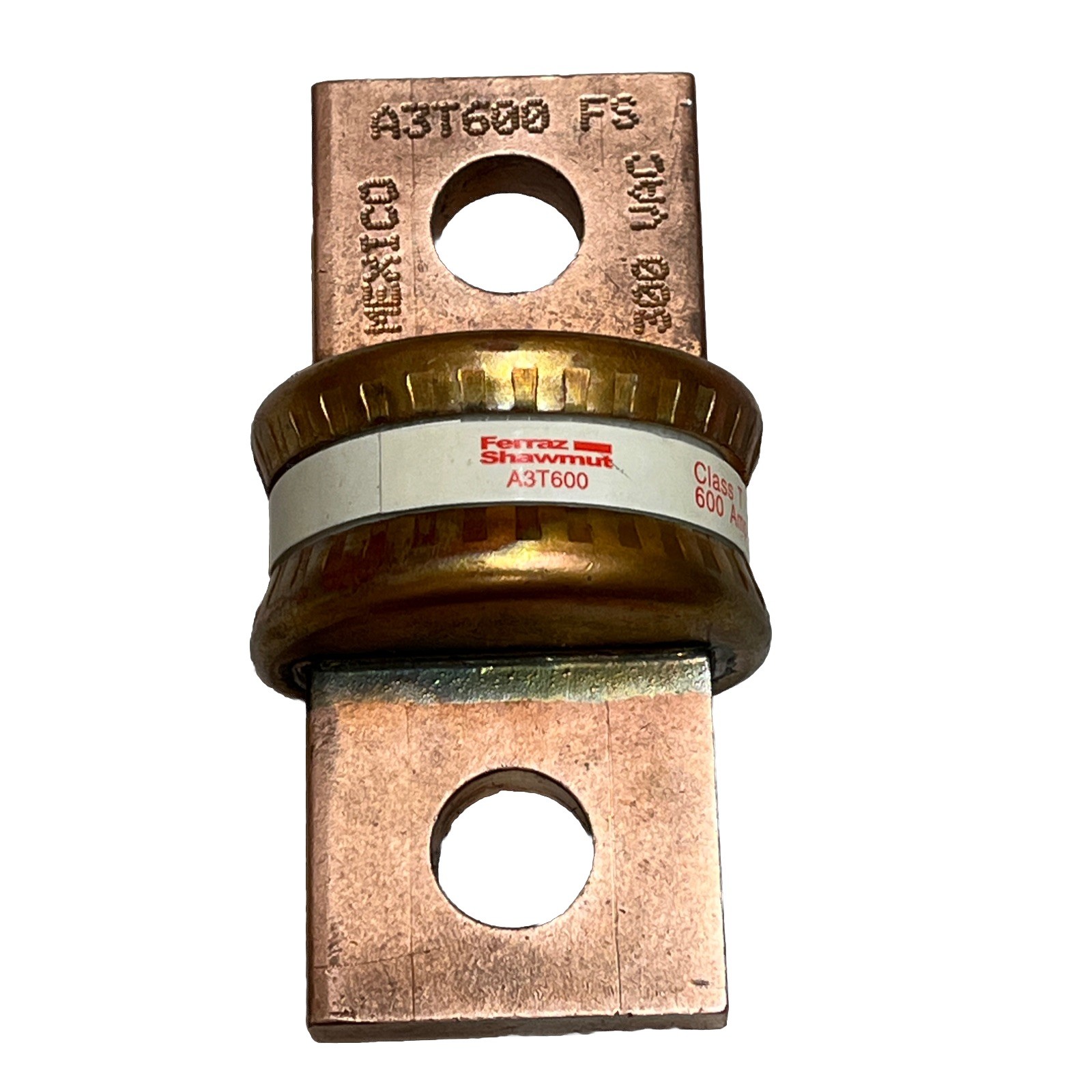 Mersen A3T600 Ul Class Fuse, T Class, Fast-Acting, 600A, 300V Ac, Non-Indicating