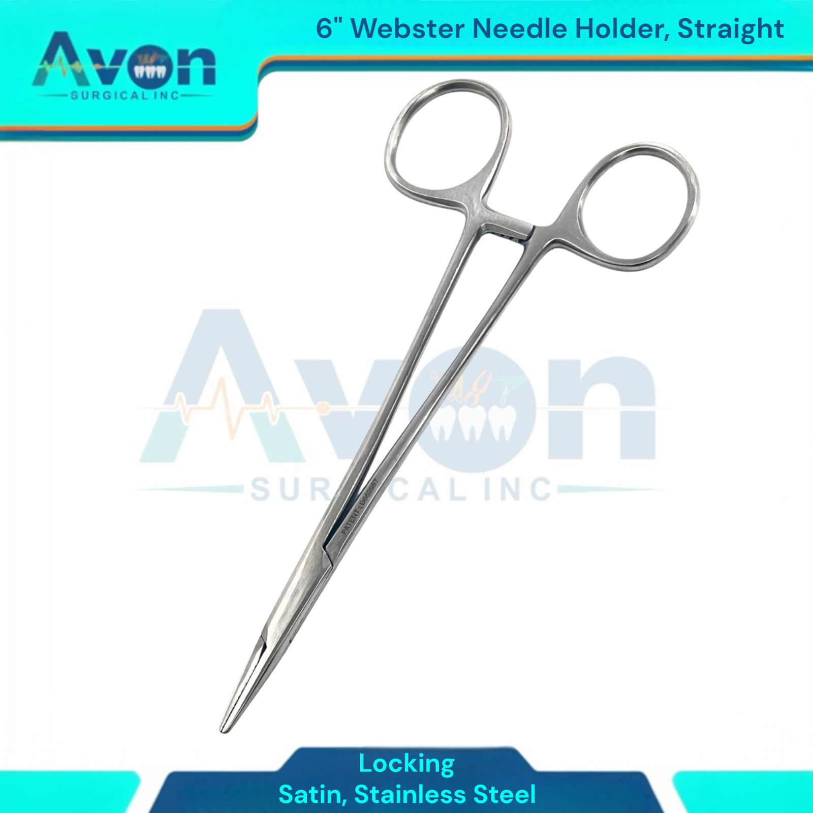 Set of 2 Needle Drivers 5″ + 6″ Webster Needle Holders – Satin – Stainless Steel