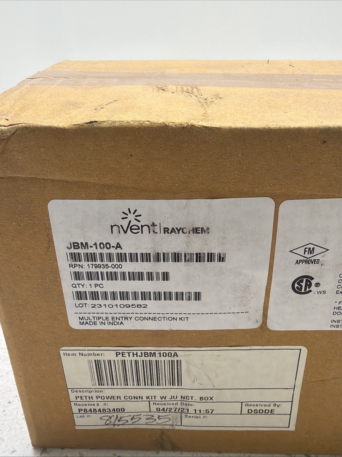 Raychem JBM-100-A JBM100A Multiple Entry Connection Kit NIB NOS