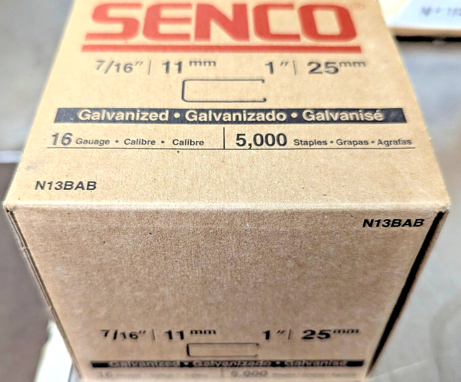 Senco N13BAB 16 Gauge by 7/16-inch Crown by 1-inch Length [A5S4]